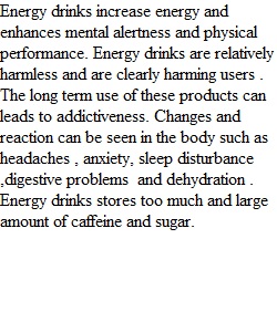 Journal 5 : Energy Drinks